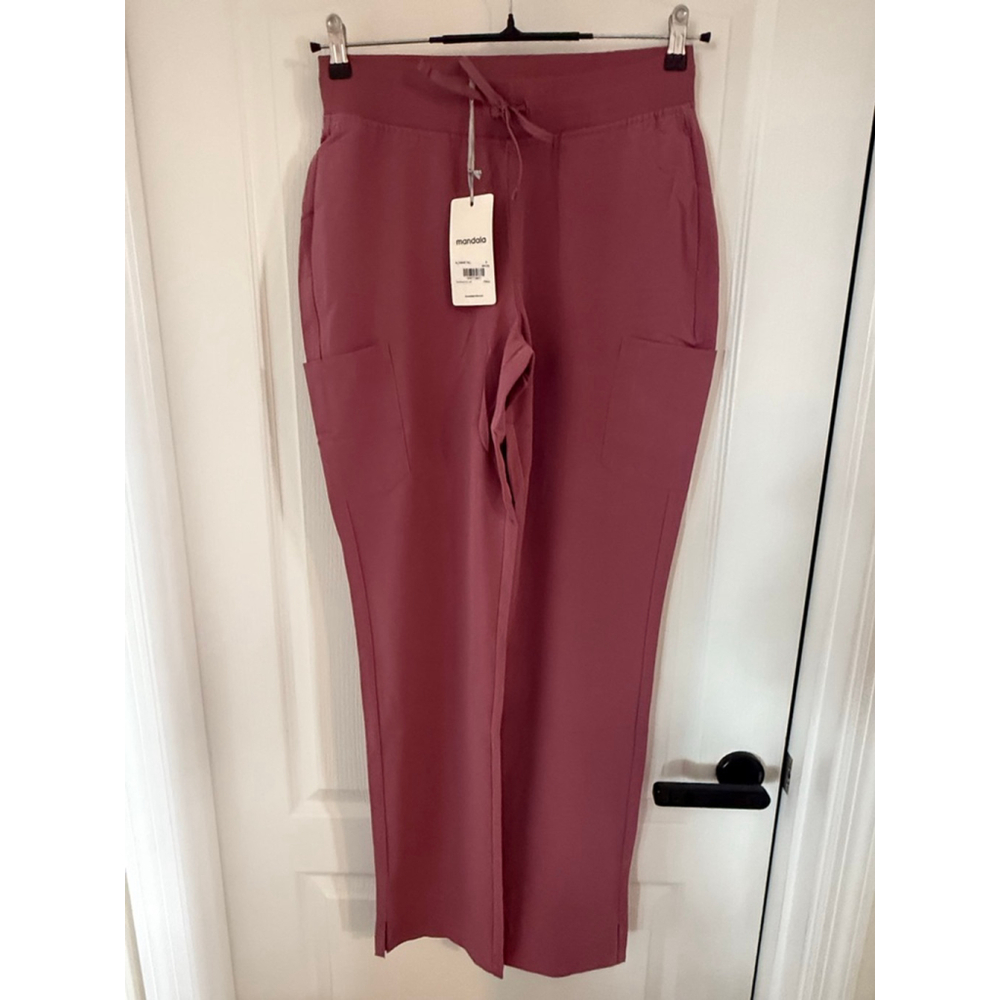 Women's Mandala Mauve Straight Leg Cargo Pants S